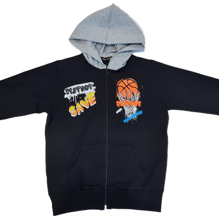 FELPA CON CAPPUCCIO DA RAGAZZO 41TMJ154 TREND TREND